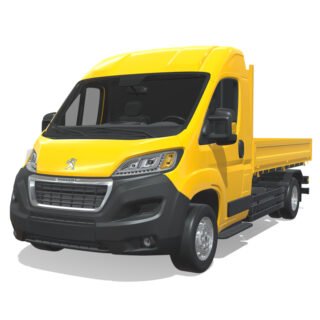 Peugeot Boxer 2024 Short Flatbed 3D Model